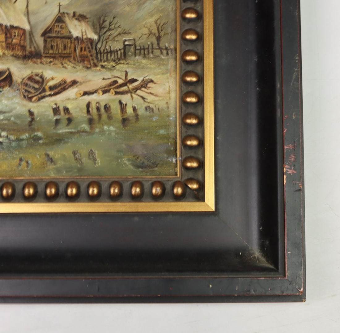 Bush (Europe,19C) oil painting antique - 10