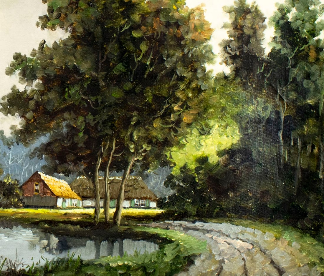 Bernard H Slotman (German,1928-?) oil painting - 7