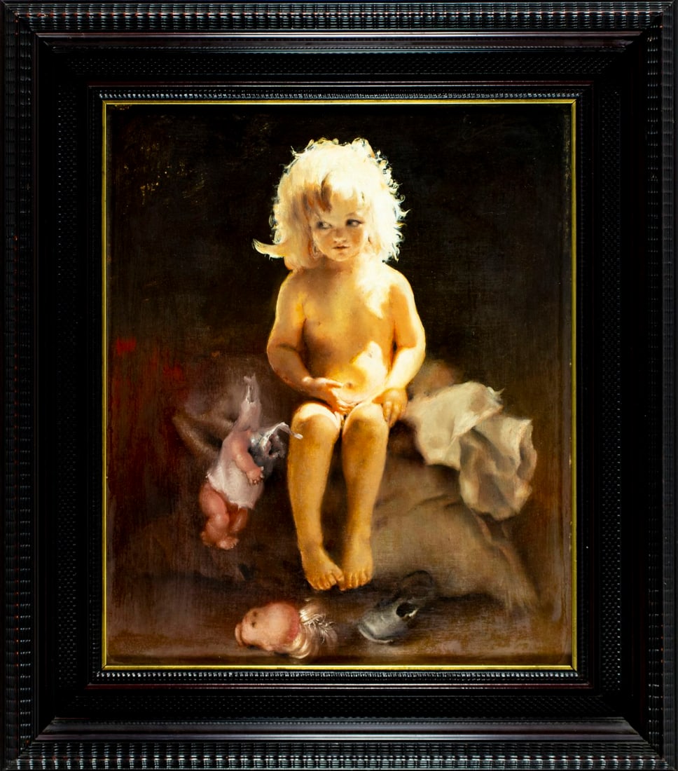 Vintage 20C oil painting - 3