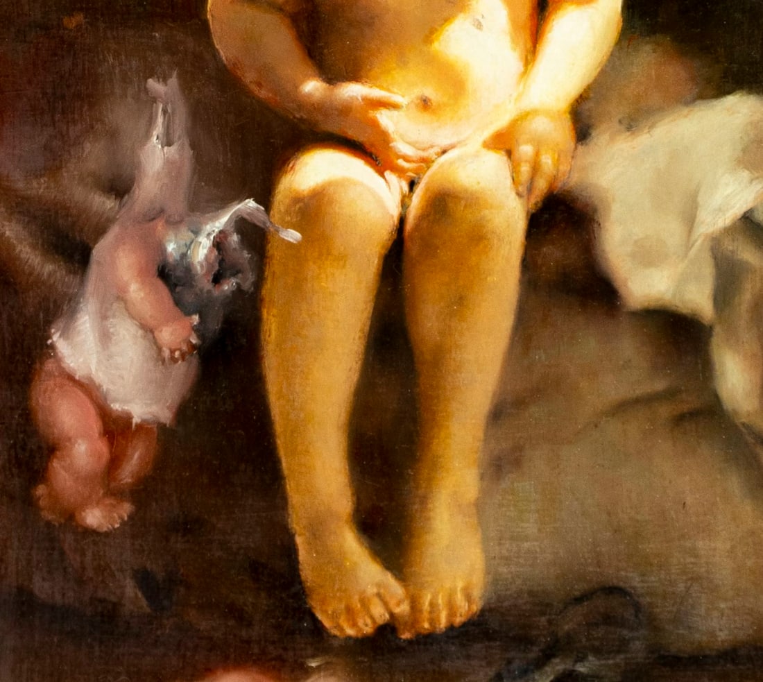 Vintage 20C oil painting - 6