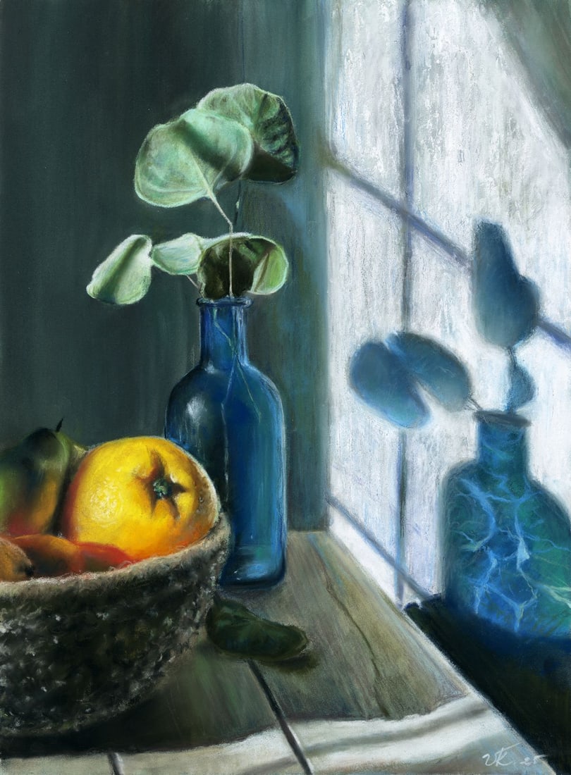 Ksenia Vasilchenko (Ukraine,b 1996) pastel painting (1 of 12)