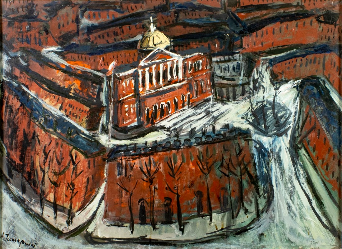 Alex Tschernjawski (NY,Yugoslavia,1933-?) oil painting (1 of 14)
