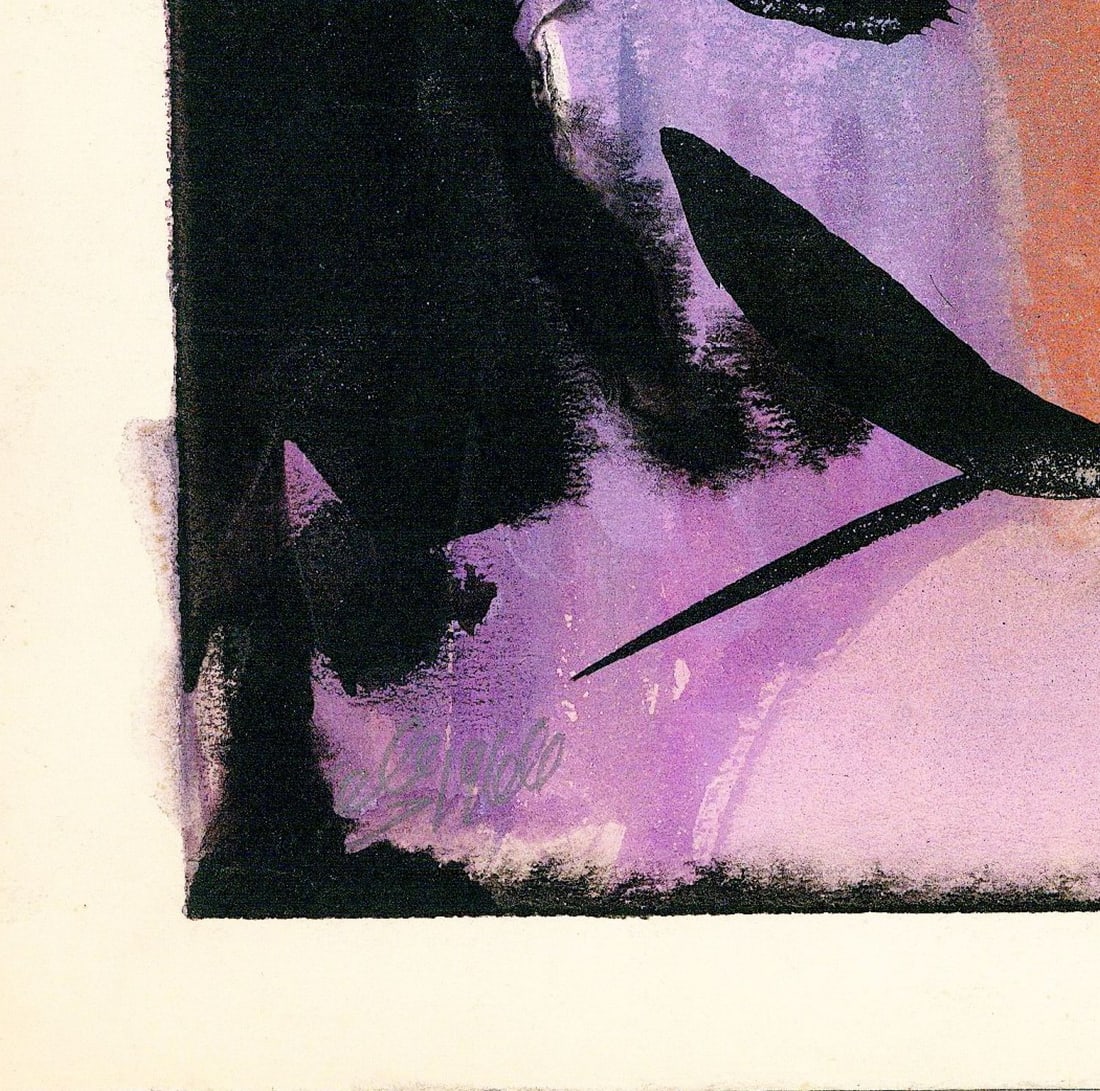 George Seton Coggeshall (IL,1914-1994) gouache painting - 4