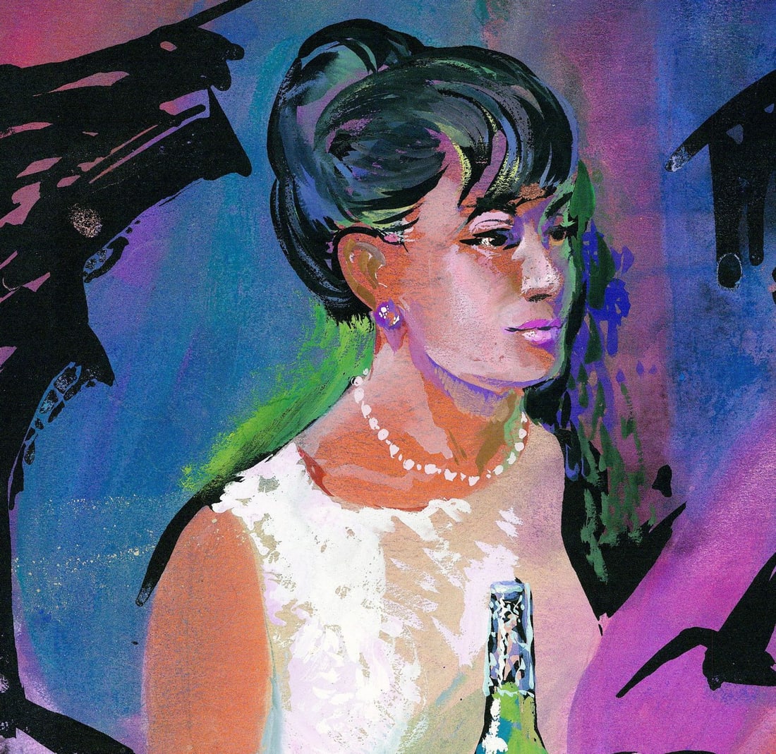George Seton Coggeshall (IL,1914-1994) gouache painting - 5