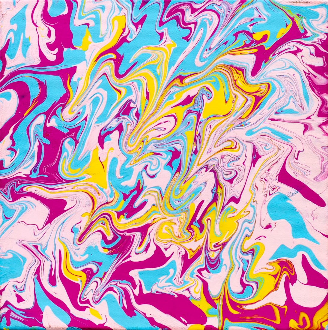 R Moore (US,20/21C) acrylic painting: ARTIST: R Moore (American, 20/21 centuries) TITLE: Abstract Composition MEDIUM: acrylic on canvas CONDITION: Some faint scratches. No visible inpaint under UV light. Normal