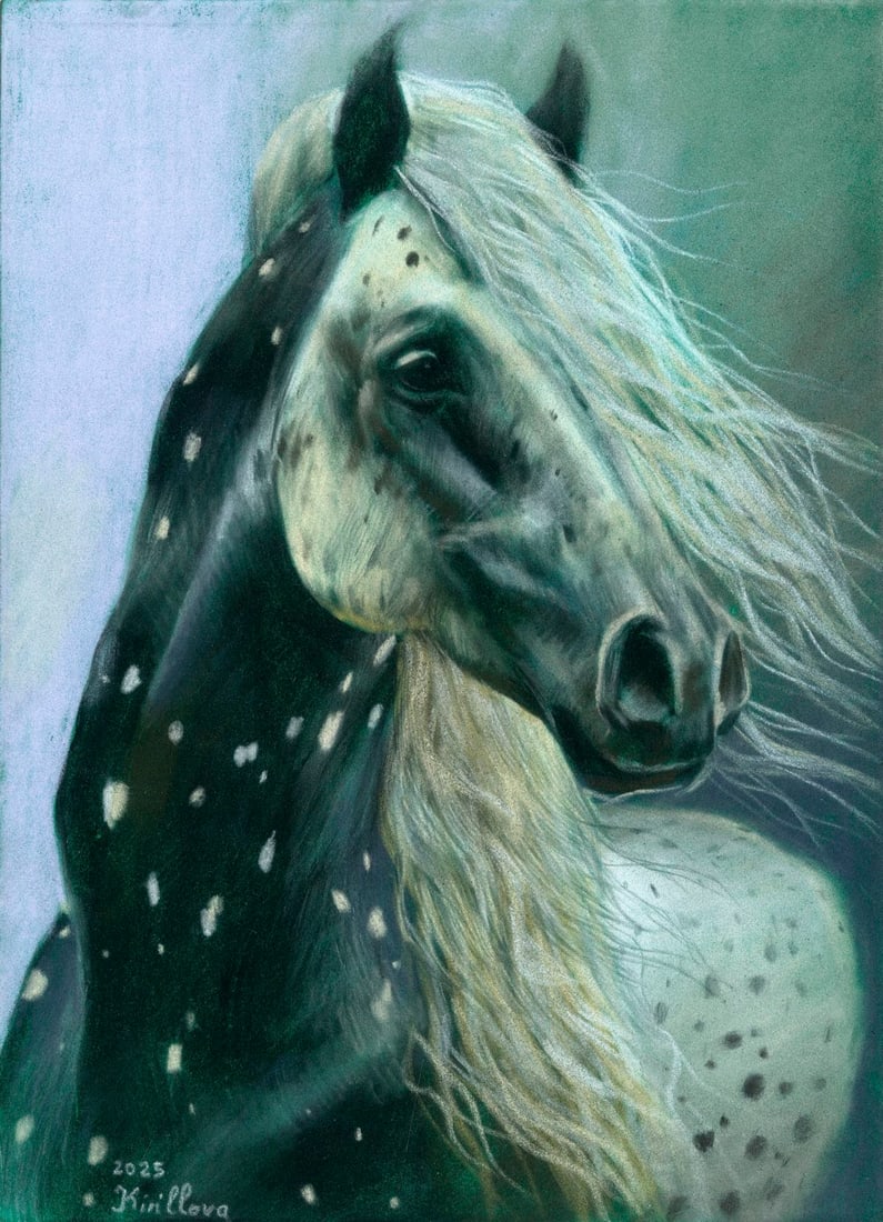 Julia Kirillova (Ukraine,b 1991) pastel painting (1 of 12)
