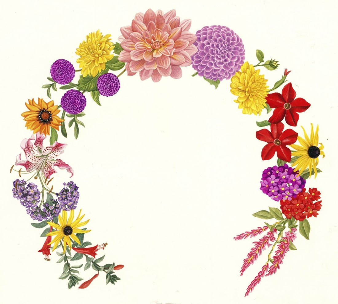 Leslie Greenwood (UK,1907-1987) watercolor painting: ARTIST: Leslie William Avery Greenwood (United Kingdom, 1907 - 1987) TITLE: September Plate (titled on verso) YEAR: 1983 MEDIUM: watercolor on heavy paper CONDI