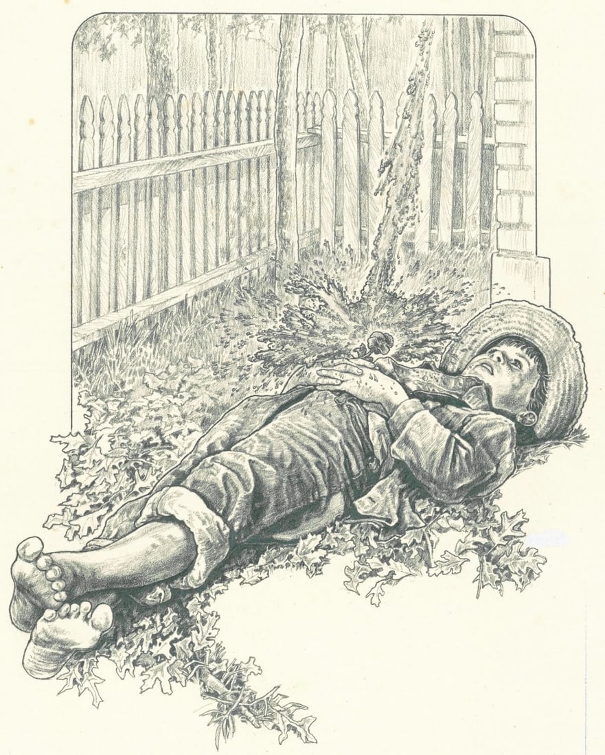 Konrad F Hack (IL,b 1945) graphite painting (1 of 11)