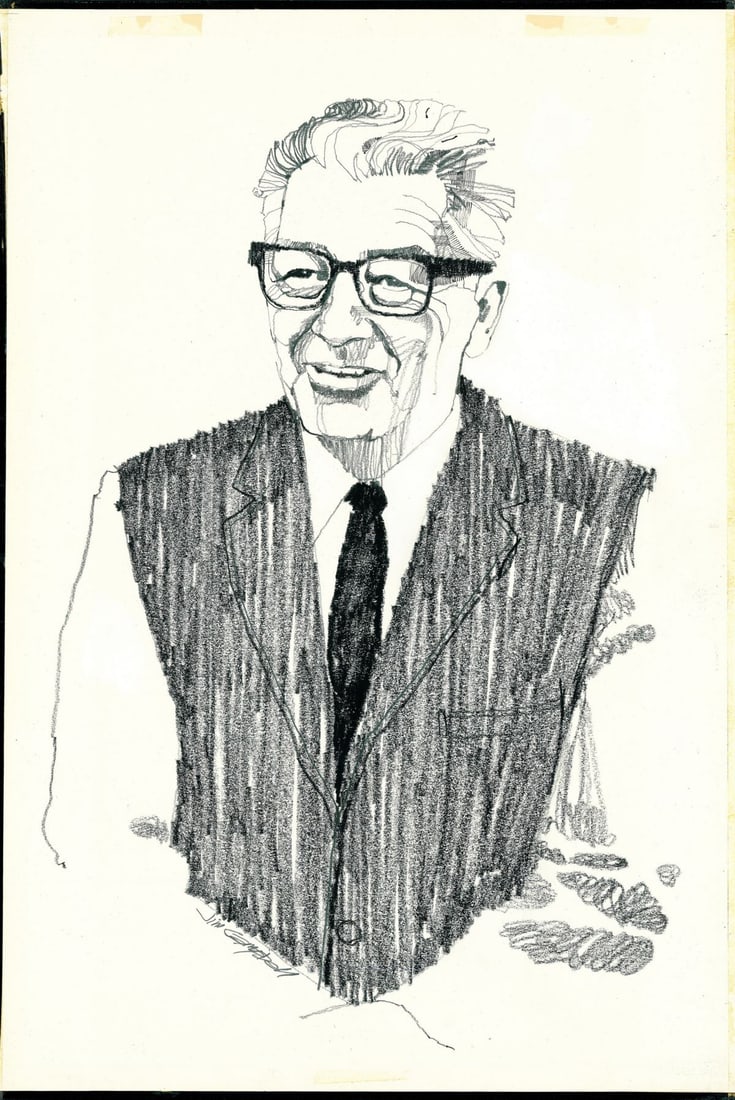 James Richard Campbell (CT,AL,1942-2022) graphite painting - 3
