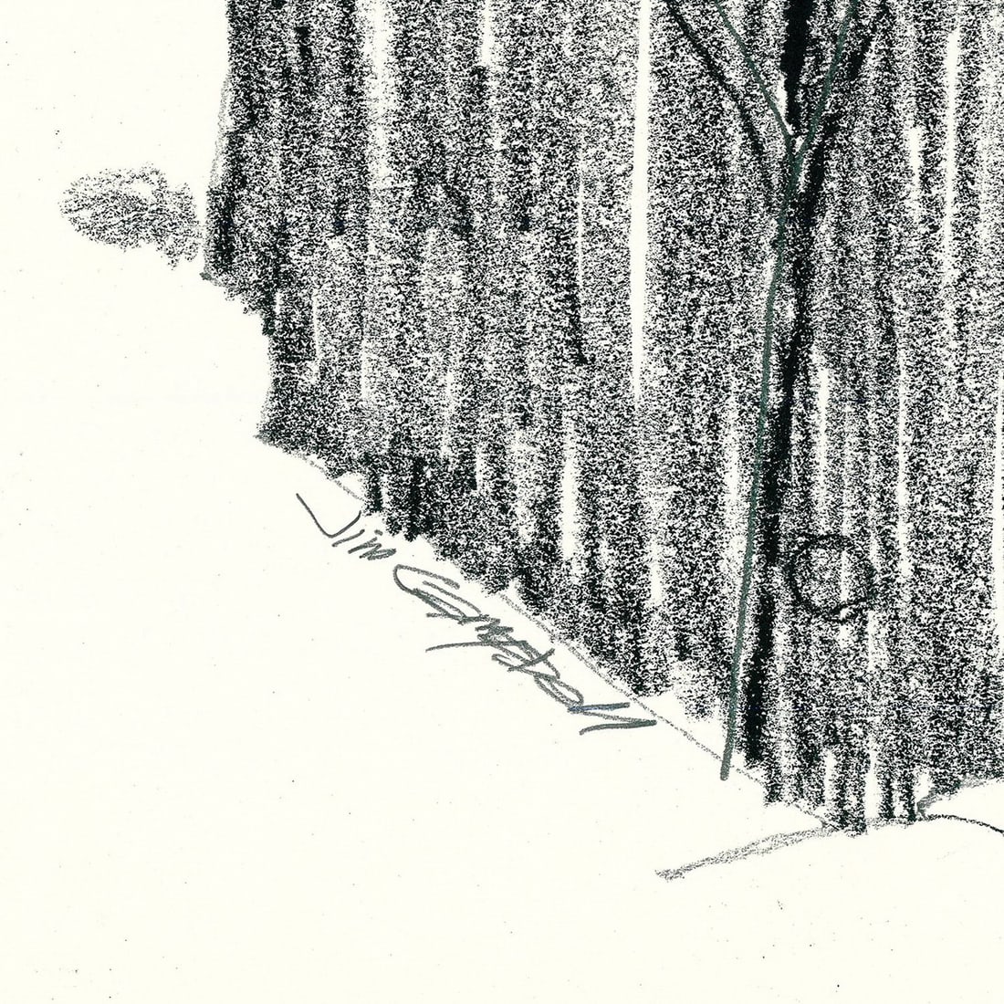 James Richard Campbell (CT,AL,1942-2022) graphite painting - 4