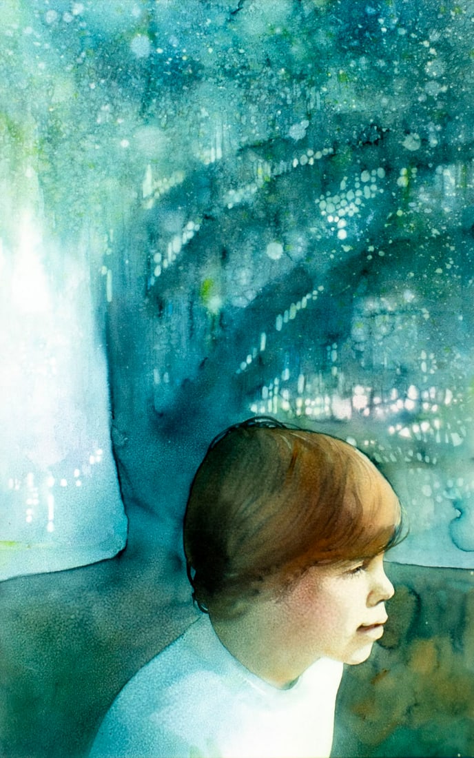Bob Dacey (NY,1933-2018) watercolor painting antique (1 of 13)