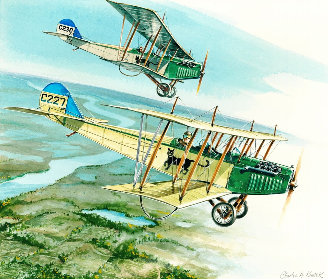 Charles Knotek (US,1933-2008) watercolor painting (1 of 11)