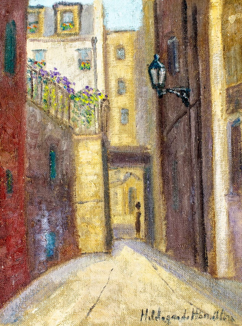 Hildegarde Hamilton (FL,VA,1898-1970) oil painting (1 of 13)