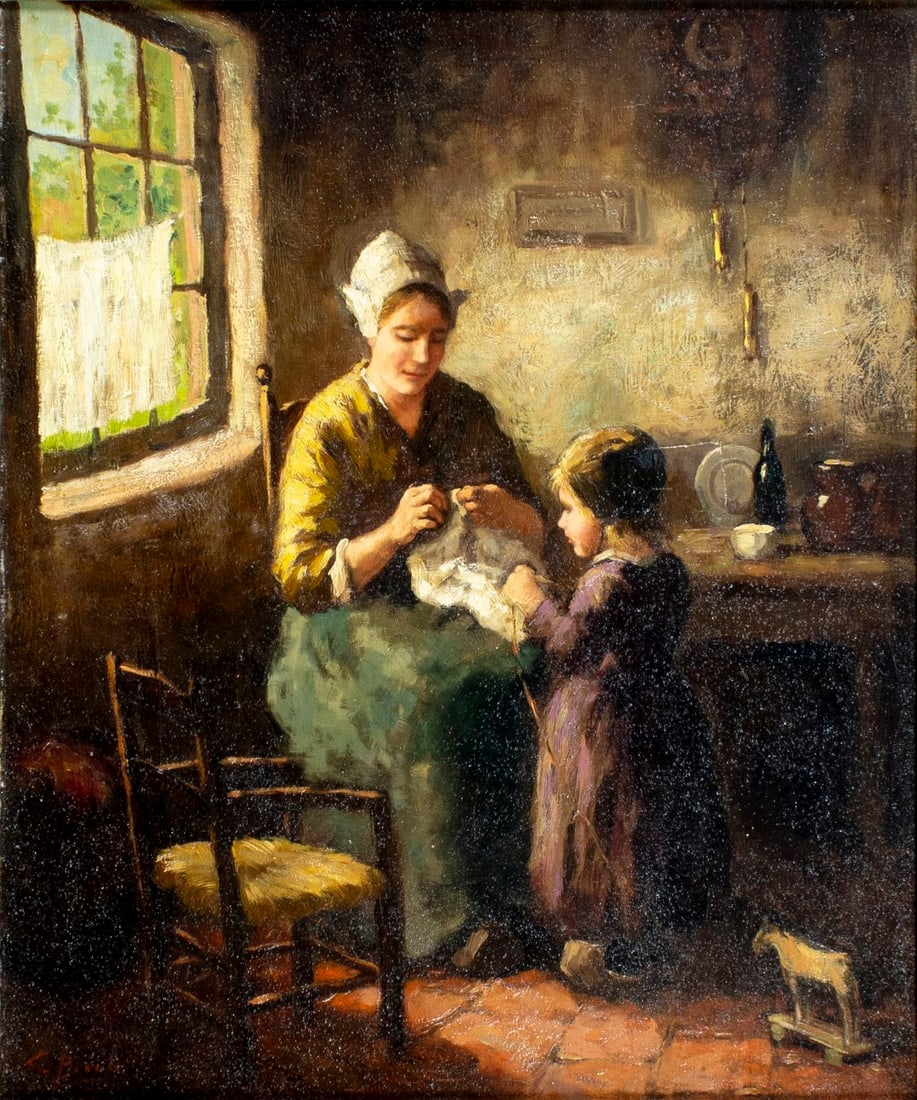 Cornelius Bouter (Dutch,1888-1966) oil painting (1 of 14)