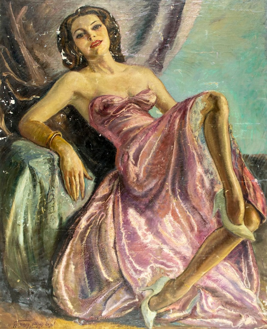 Erno Gyimesy Kasas (NY,IL,Hungary,1901-1994) oil painting (1 of 12)