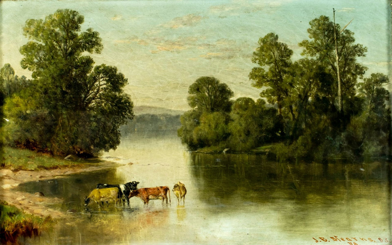 Junius Stearns (VA,VT,1810-1885) oil painting (1 of 12)