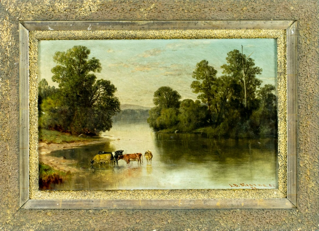 Junius Stearns (VA,VT,1810-1885) oil painting - 3