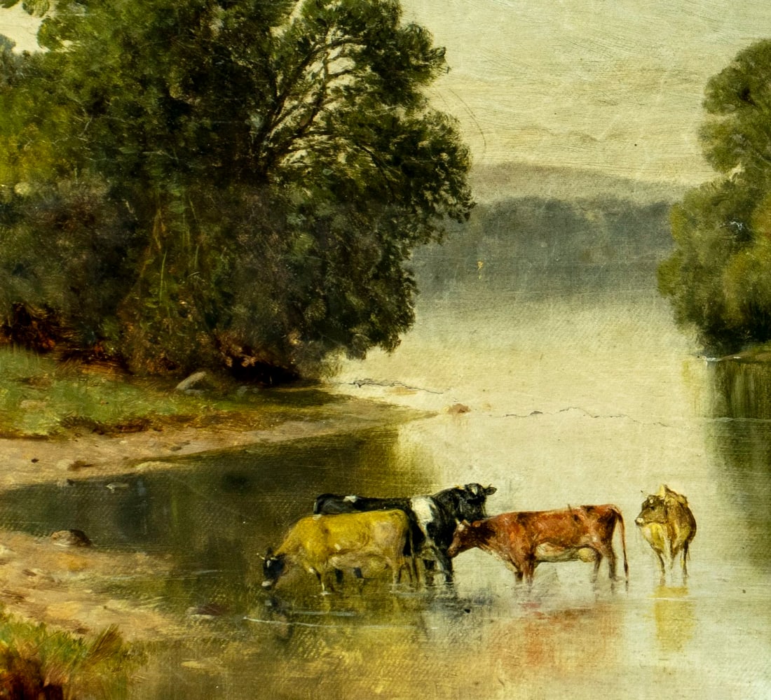 Junius Stearns (VA,VT,1810-1885) oil painting - 6
