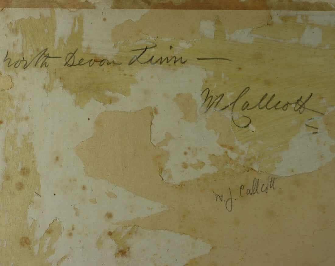 William James Callcott (UK,1843-1890) watercolor painting antique - 14