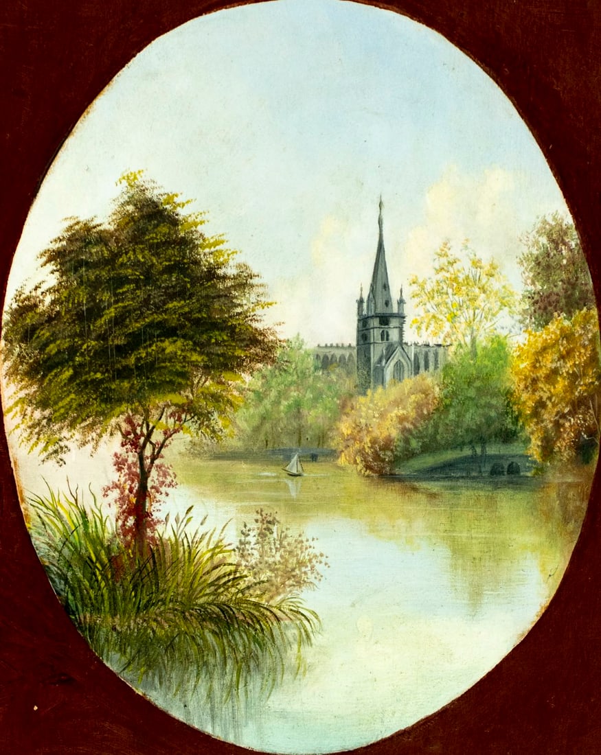 Antique early 20C European oil painting (1 of 11)