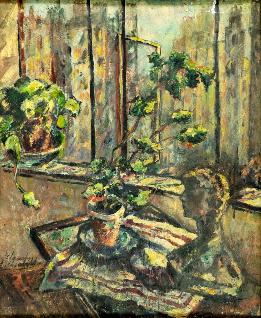 Blanche Rothschild (NY,1893-1988) oil painting (1 of 14)