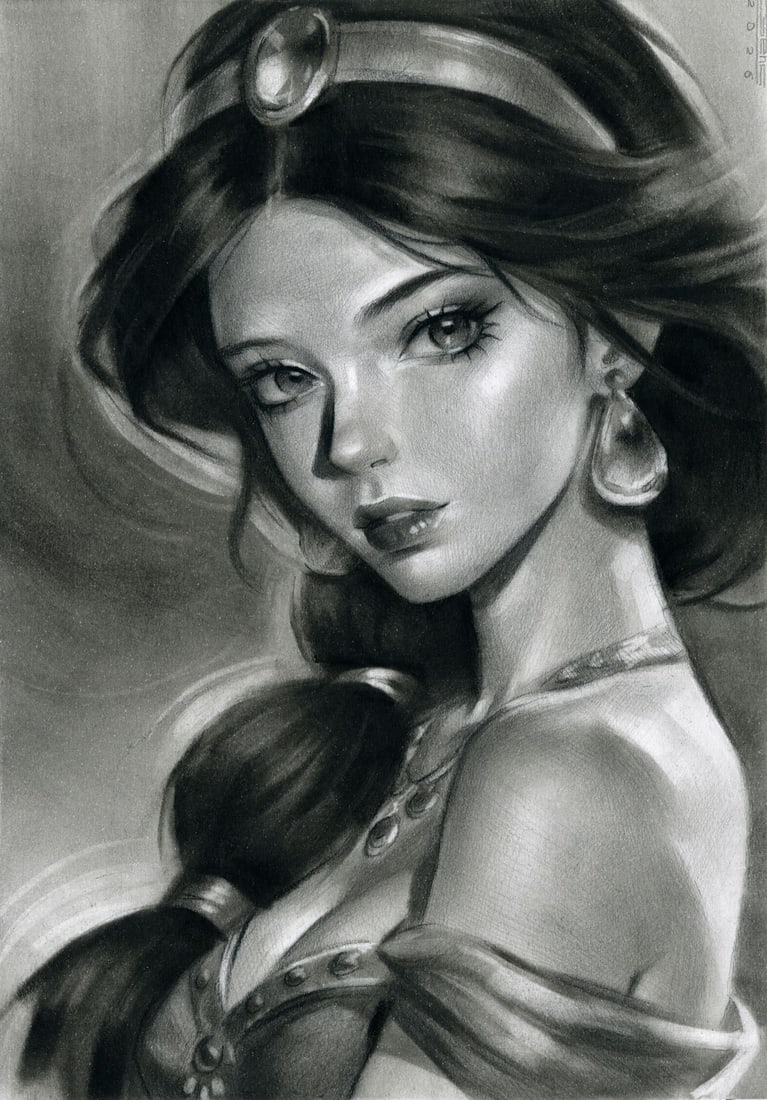 Viktoria Hensetska (Ukraine,20/21C) pastel painting (1 of 10)
