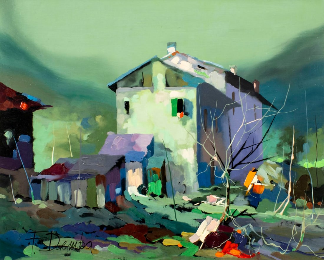 F Demba (Europe,20C) oil painting (1 of 13)