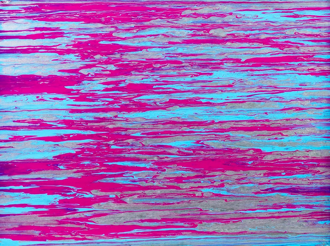 R Moore (US,20/21C) acrylic painting (1 of 12)