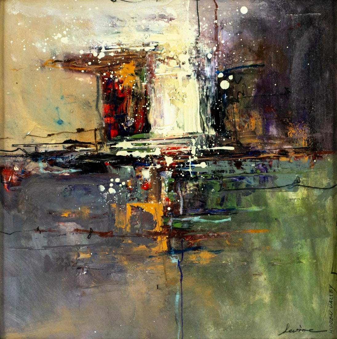 Dennis Levine (NY,20/21C) oil painting (1 of 13)