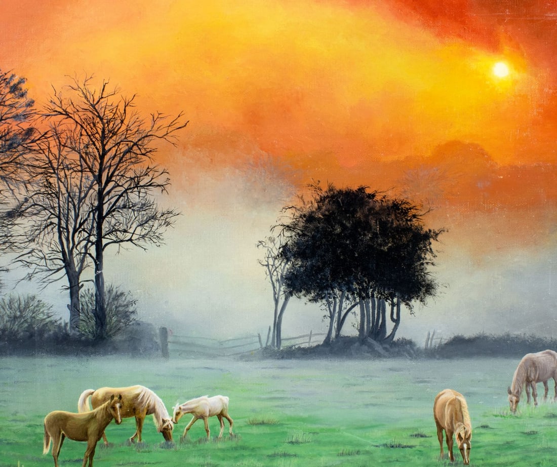Grace L Curran (US,20C) oil painting - 5