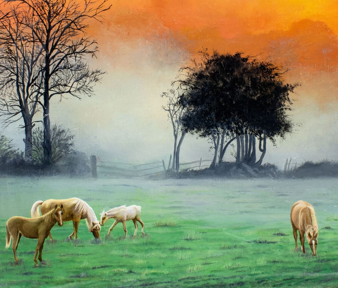 Grace L Curran (US,20C) oil painting - 6