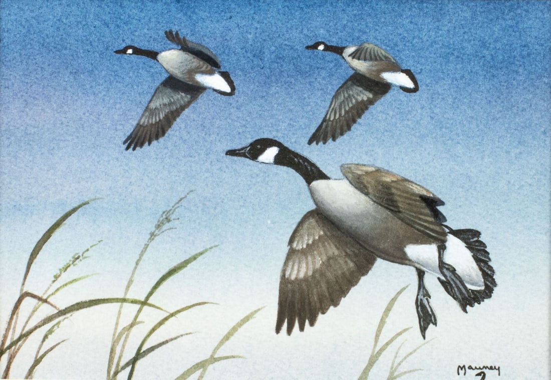 Lee Mauney (NC,20/21C) watercolor painting (1 of 12)