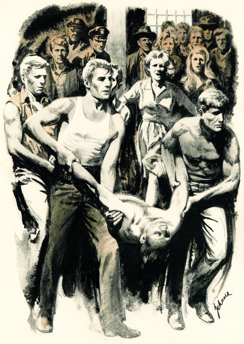 Harry Schaare (NY,AZ,1922-2008) watercolor painting (1 of 11)