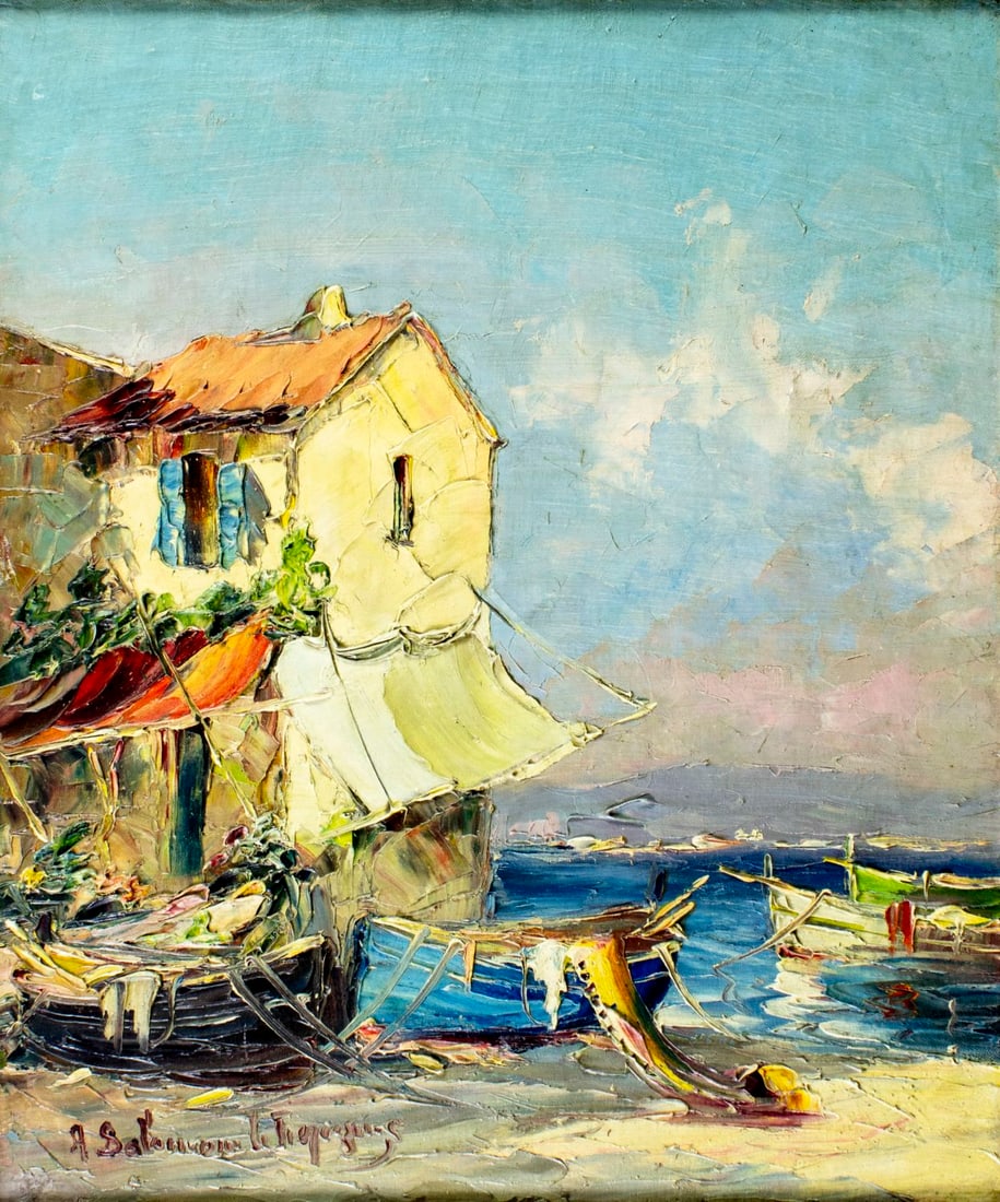 Salomon Le Tropezien (French,20C) oil painting (1 of 13)