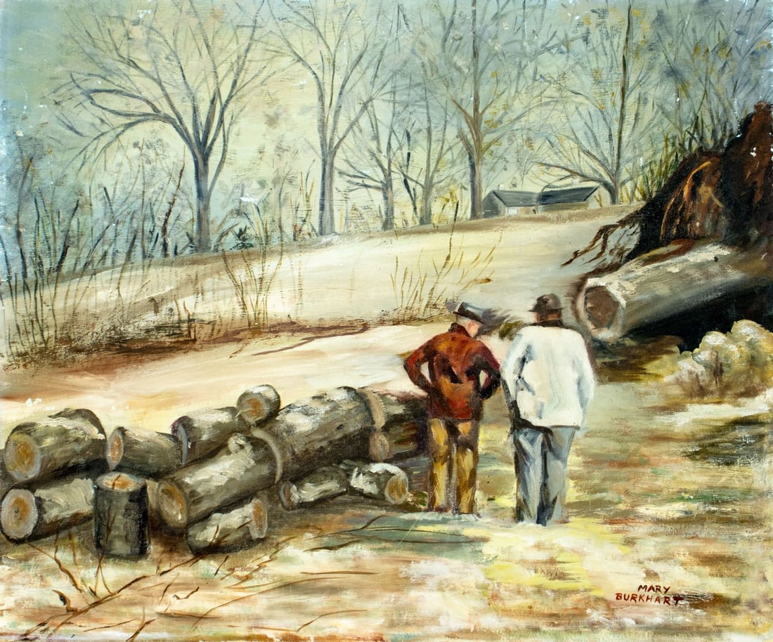 Mary Burkhart (US,20C) oil painting - 3
