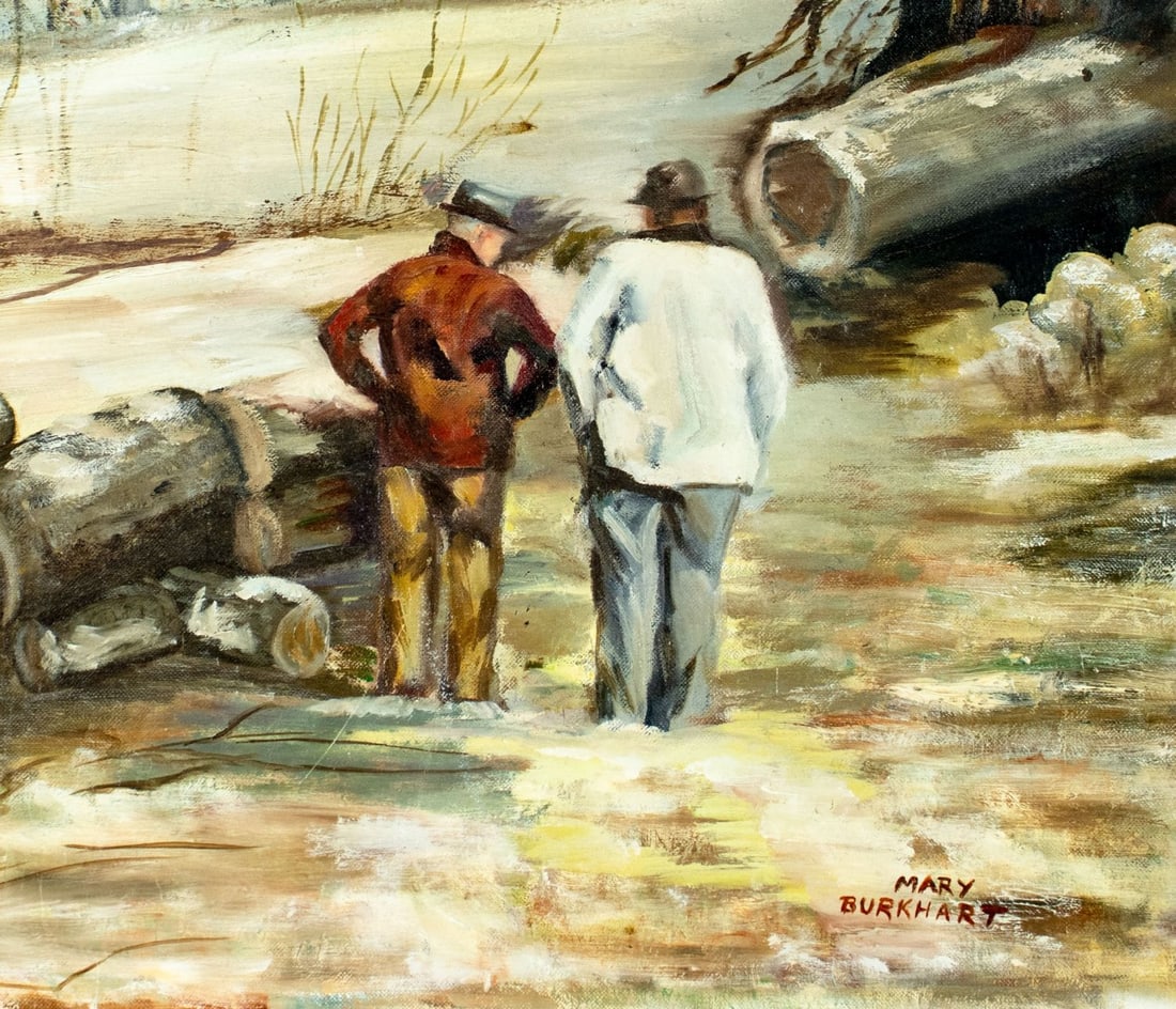 Mary Burkhart (US,20C) oil painting - 7
