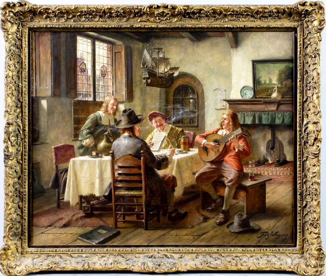 Fritz Wagner Hohenberg (German,1902-1976) oil painting - 3