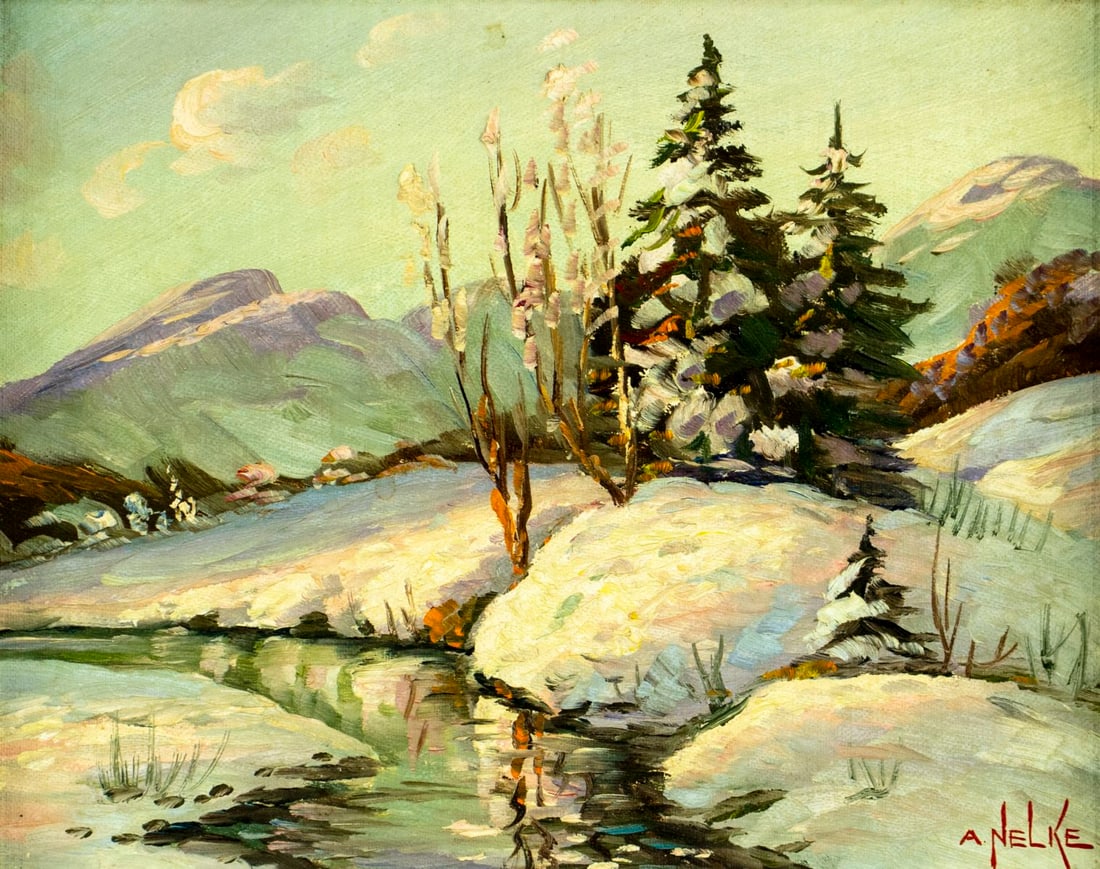 Alexander Nelke (NY,SC,Estonia,1894-1974) oil painting (1 of 13)