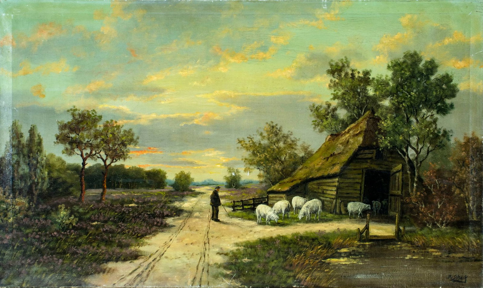Pieter van Schaik (Dutch,1910-1999) oil painting (1 of 12)