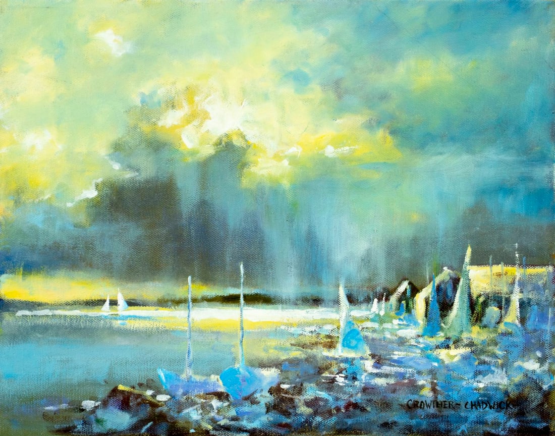 Barbara Crowther Chadwick (US,20C) oil painting (1 of 14)