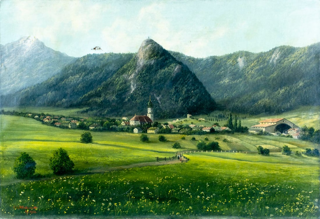 Franz Otto Wieduwilt (German,1841-1930) oil painting antique (1 of 12)