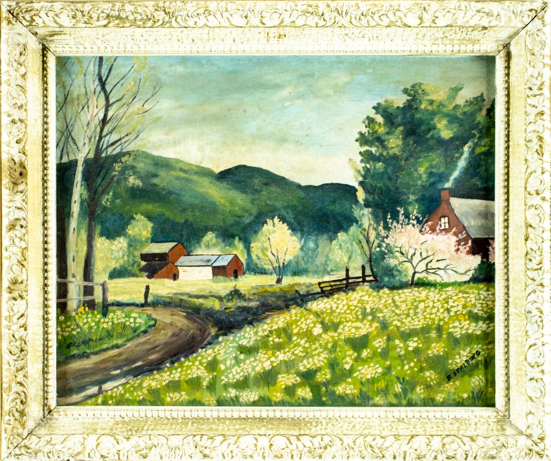 B Spalding (US,20C) oil painting - 2