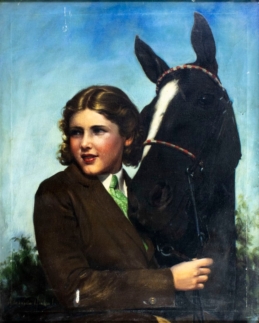 Adelaide Hiebel (IL,CA,WI,1879-1965) oil painting antique (1 of 12)