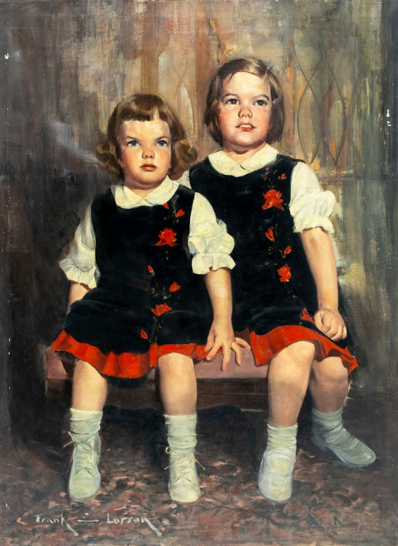 Frank Larson (NY,1895-1991) oil painting (1 of 13)