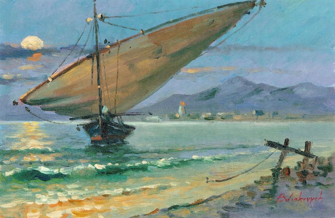 Volodymyr Budenkevych (Ukraine,20/21C) oil painting (1 of 12)
