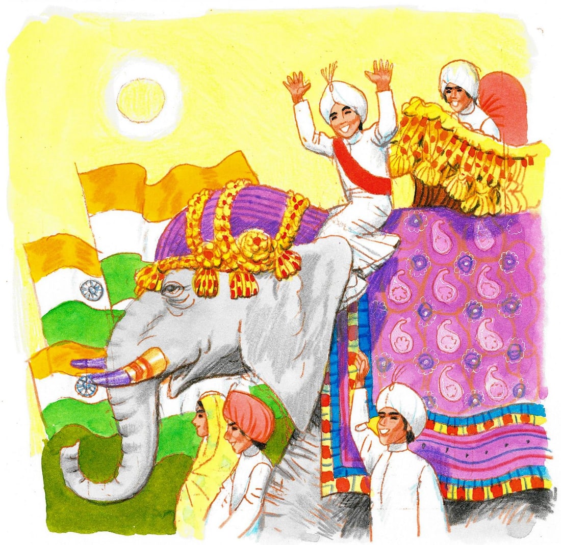 Alex Bloch (US,20C) watercolor painting: ARTIST: Alex Bloch (American, 20 century) TITLE: Indian Procession MEDIUM: watercolor on heavy paper CONDITION: Minor age toning. ART SIZE: 5 x 5 inches