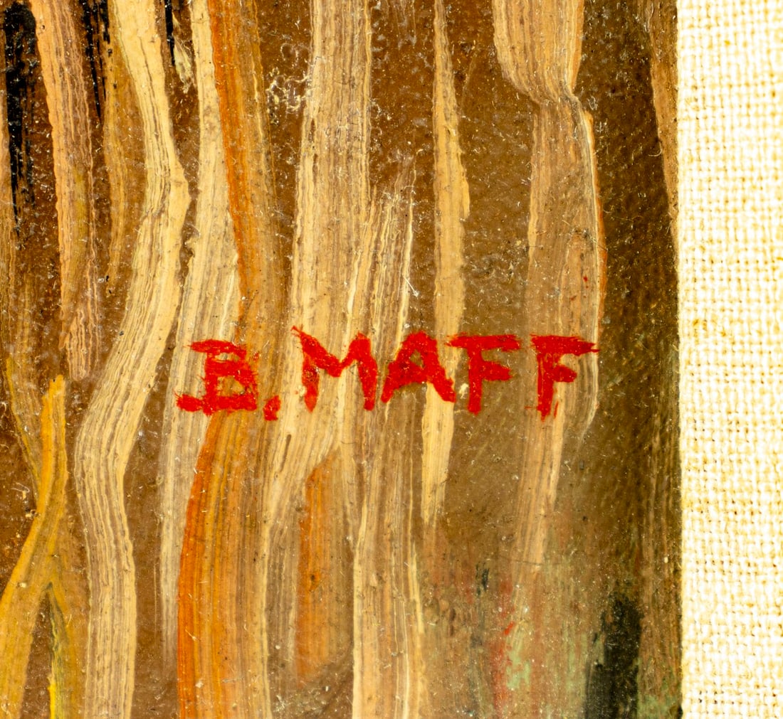 B Maff (US,mid 20C) oil painting AFTER Henry H Cross - 4