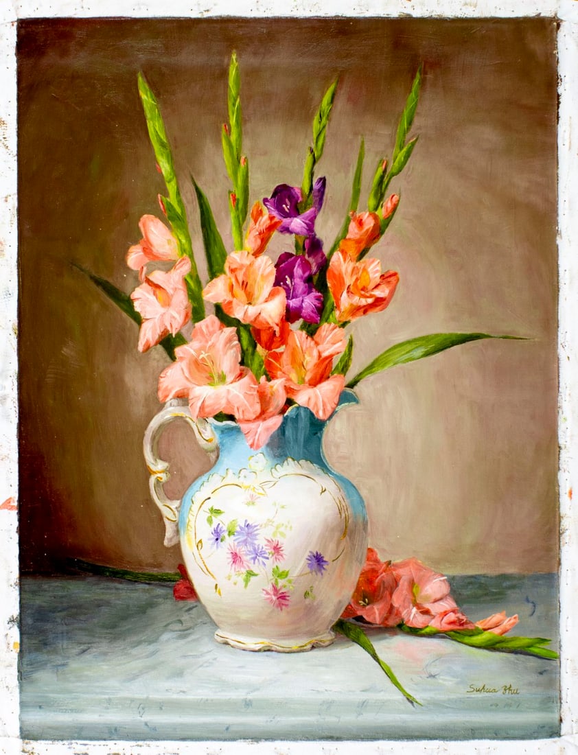 Suhua Zhu (US,China,20C) oil painting - 3