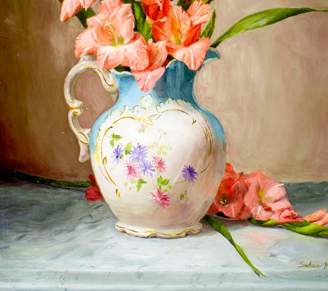Suhua Zhu (US,China,20C) oil painting - 7