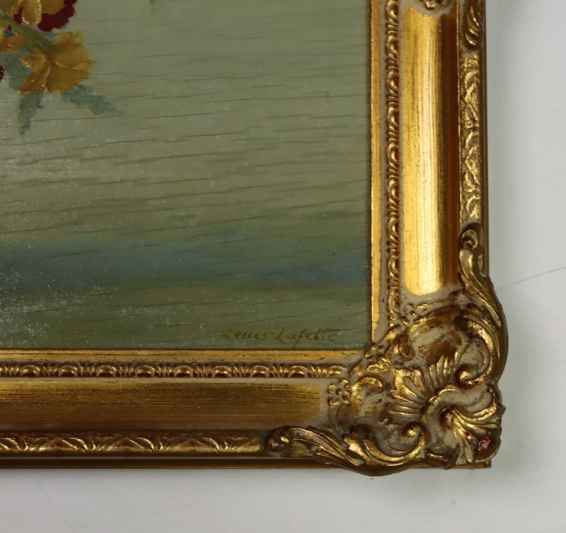 Louis Lafitte (France,early 20C) oil painting antique - 11